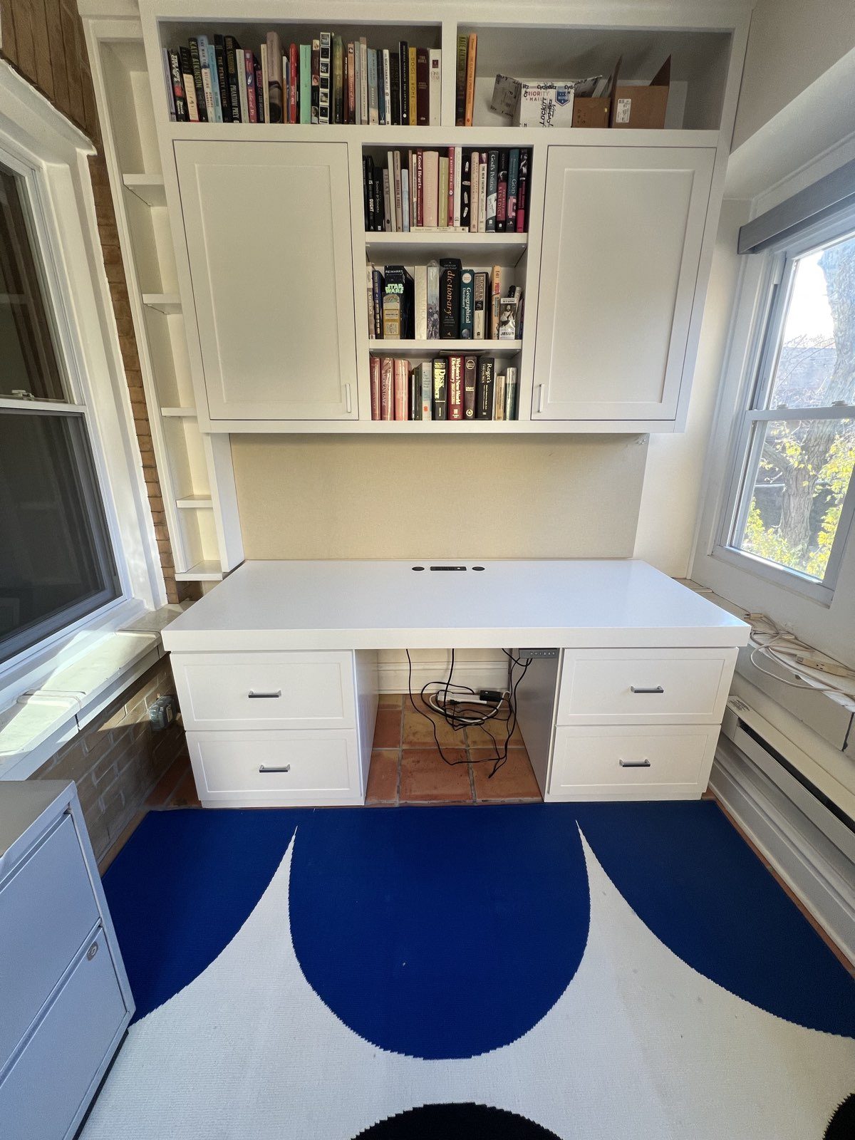 Standing Desk Built-In by Purpose Design and Build, Chicago