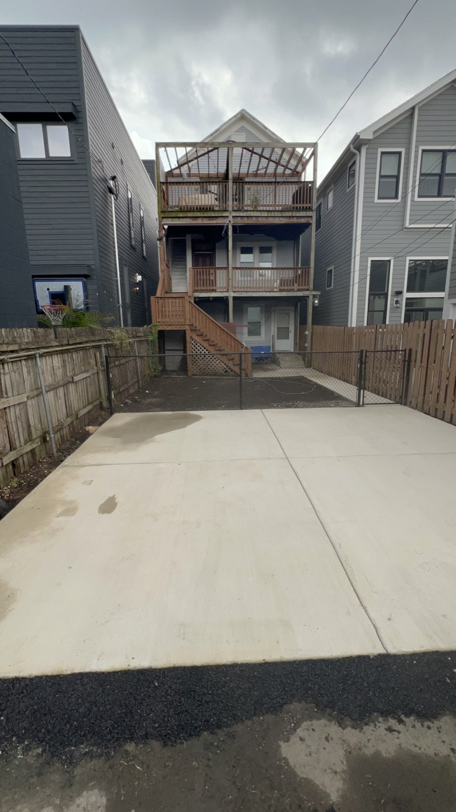 Backyard Concrete Patio by Purpose Design and Build, Chicago